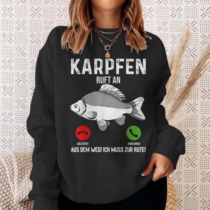 Carp Fishing I Saying Angler Dad Carp Fishing Sweatshirt Geschenke für Sie