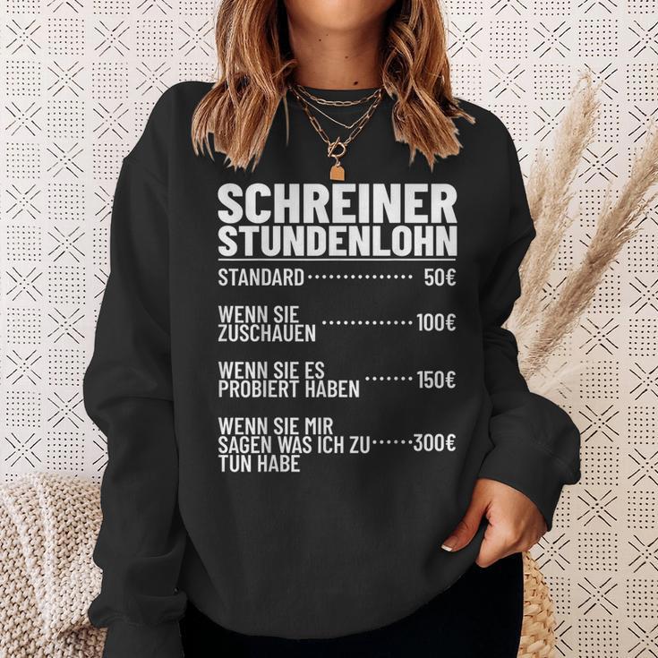 Carpentermeister Wood Mechanic Carpenters Hourly Wage Sweatshirt Geschenke für Sie