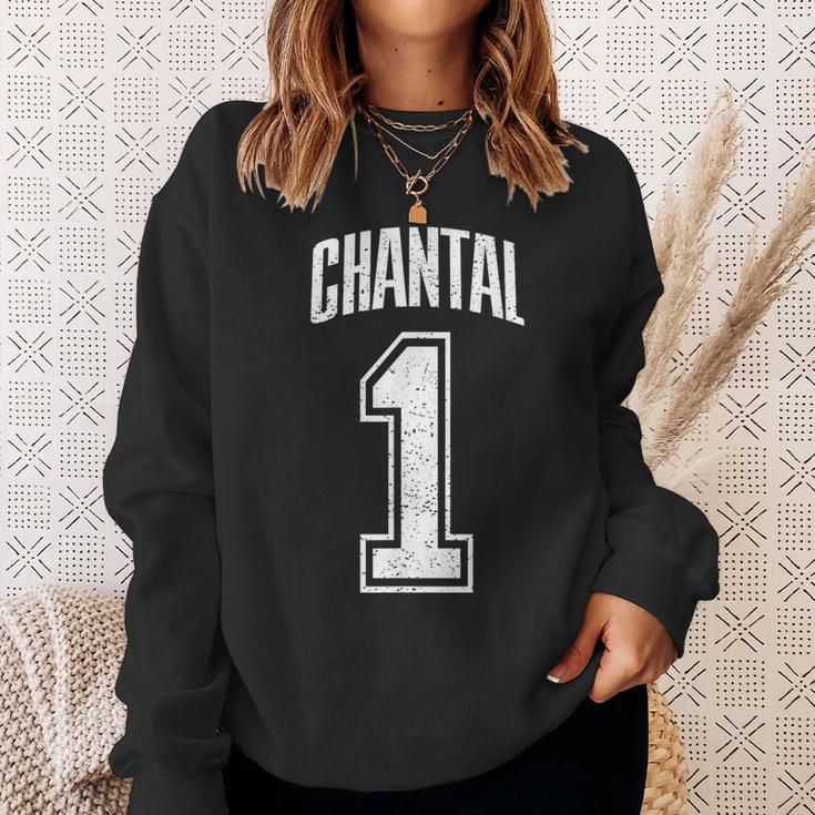 Chantal Supporter Number 1 Biggest Fan Sweatshirt Geschenke für Sie