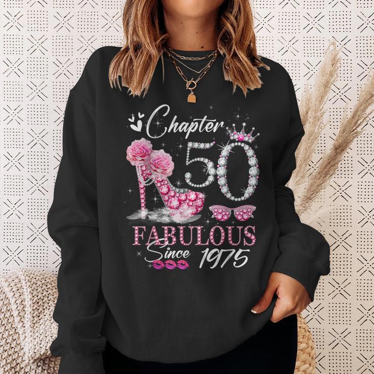 Chapter 50 Fabulous Since 1975 50Th High Heels Birthday Quee Sweatshirt Geschenke für Sie