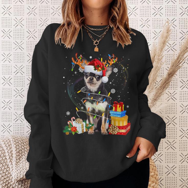 Chihuahua Reindeer Christmas Dogs Sweatshirt Geschenke für Sie