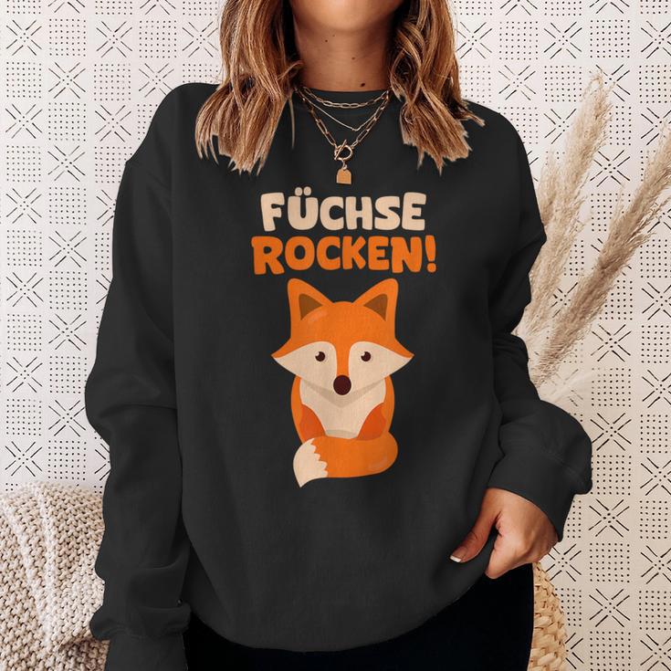 Children's With Fox Rocks Red Fox Pack Sweatshirt Geschenke für Sie