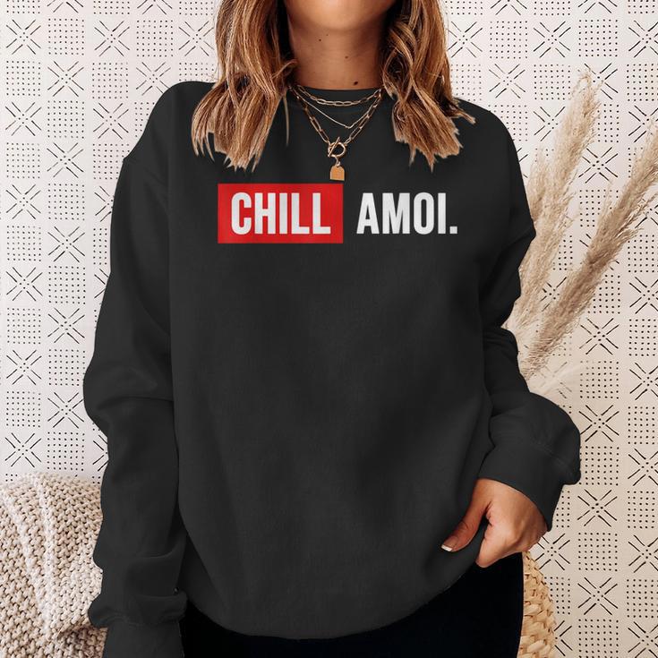 Chill Amoi X Dahoam Hoamat Bayern Culture Chill Mal Fun Sweatshirt Geschenke für Sie