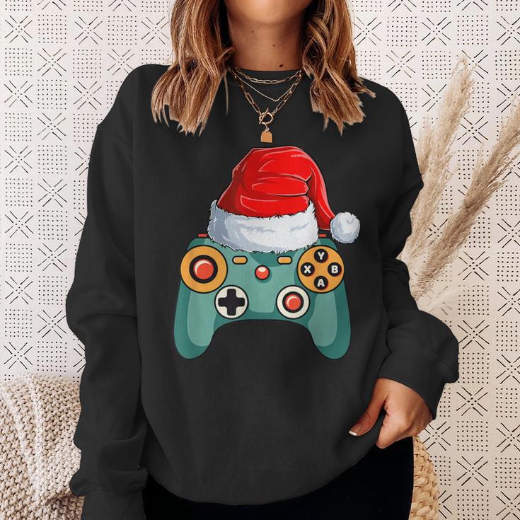 Christmas For Boys Children Toddler Gaming Santa Sweatshirt Geschenke für Sie