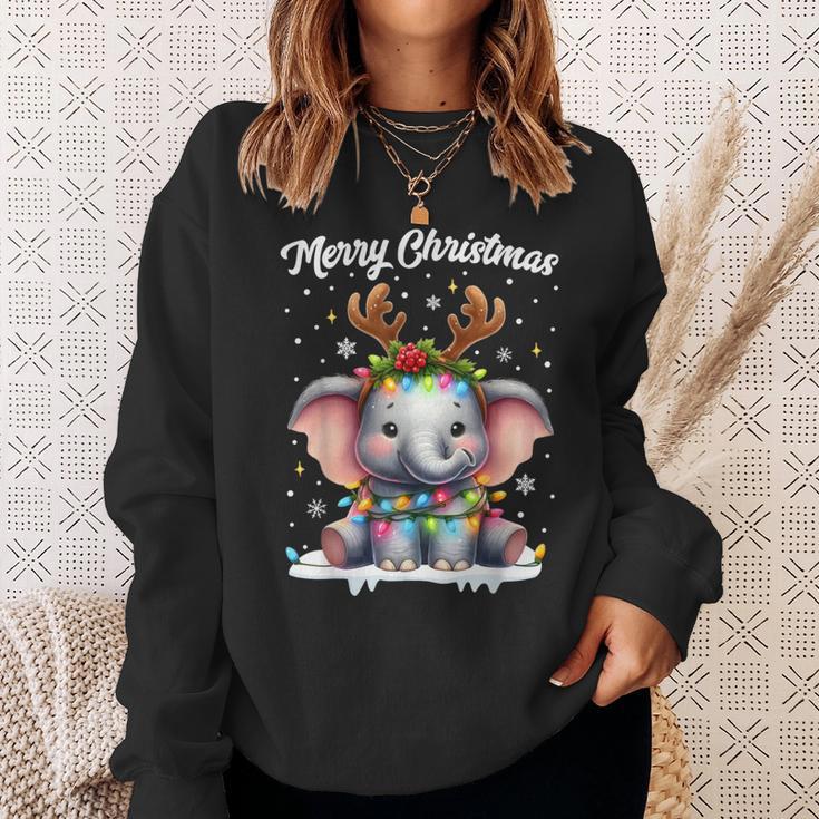 Christmas Outfit Christmas Jumper Elephant Christmas Sweatshirt Geschenke für Sie