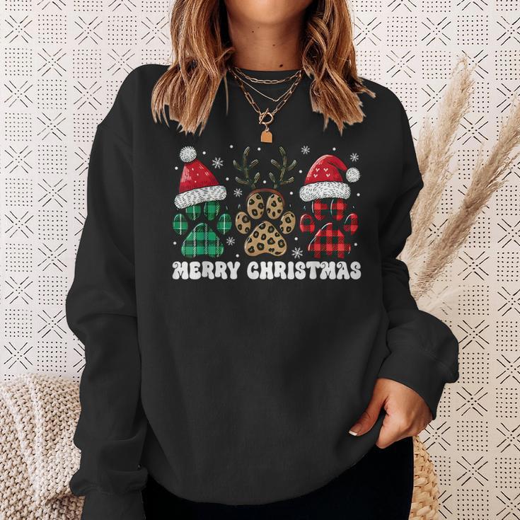 Christmas Outfit Christmas Party Outfit Cat Dog Paw Sweatshirt Geschenke für Sie