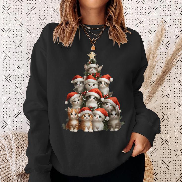 Christmas Tree Christmas Cats Christmas Sweatshirt Geschenke für Sie