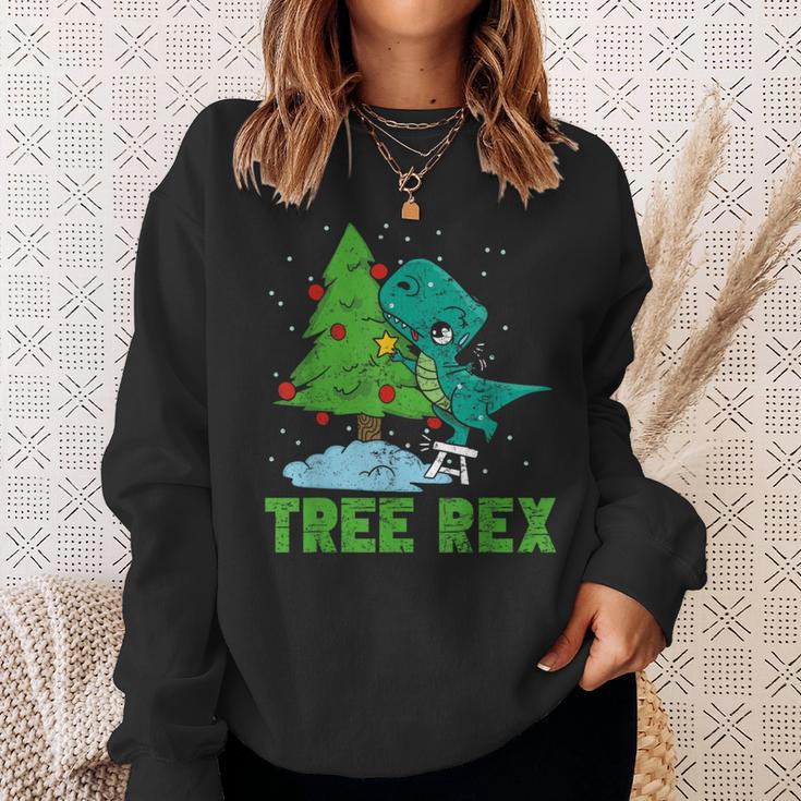 Christmas Tree Rex Dinosaur Fan Children's Christmas Tree Sweatshirt Geschenke für Sie