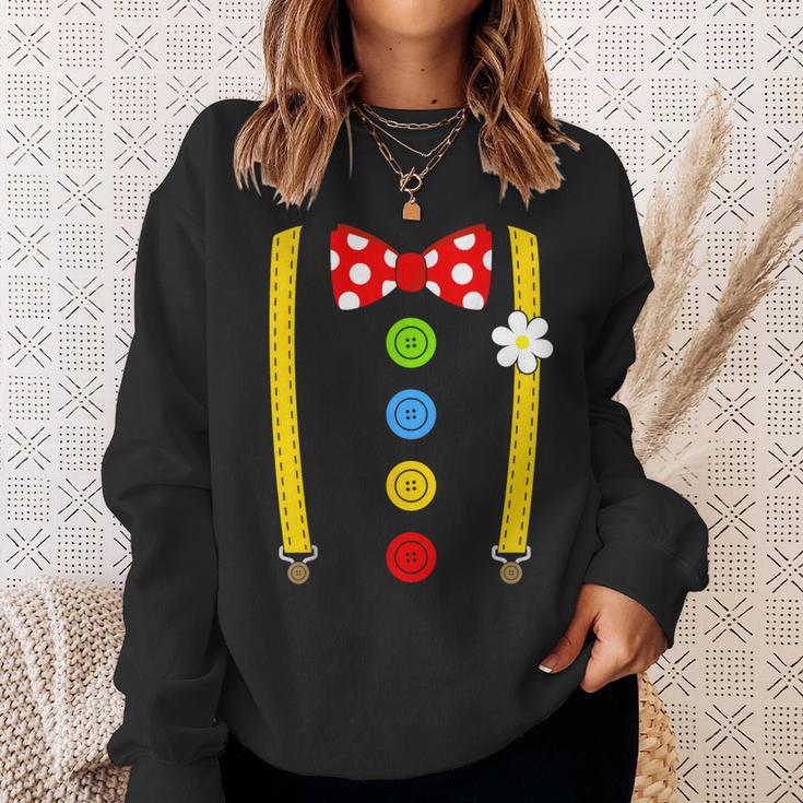 Clown Costume Braces Fancy Dress Carnival Sweatshirt Geschenke für Sie