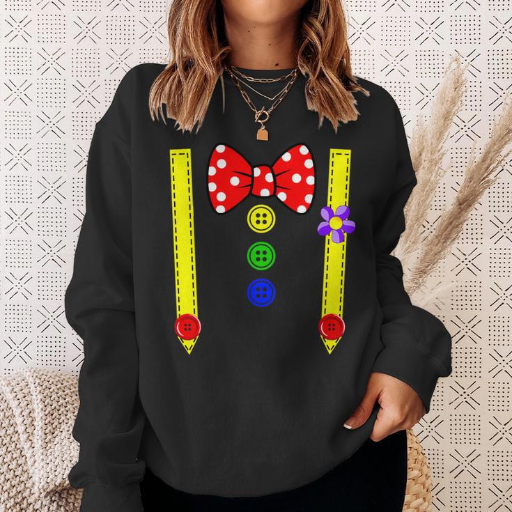 Clown Costume Group Costumes Carnival With Braces Bow Tie Sweatshirt Geschenke für Sie