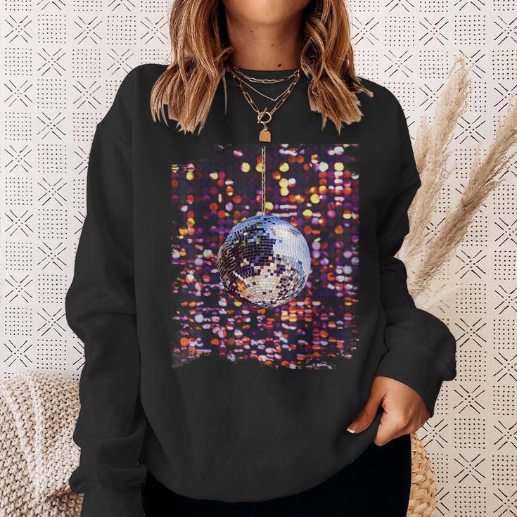 Colourful Disco Ball Retrointage Club 70S Sweatshirt Geschenke für Sie