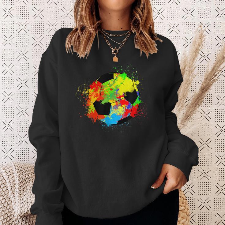 Colourful Football Ball Sweatshirt Geschenke für Sie