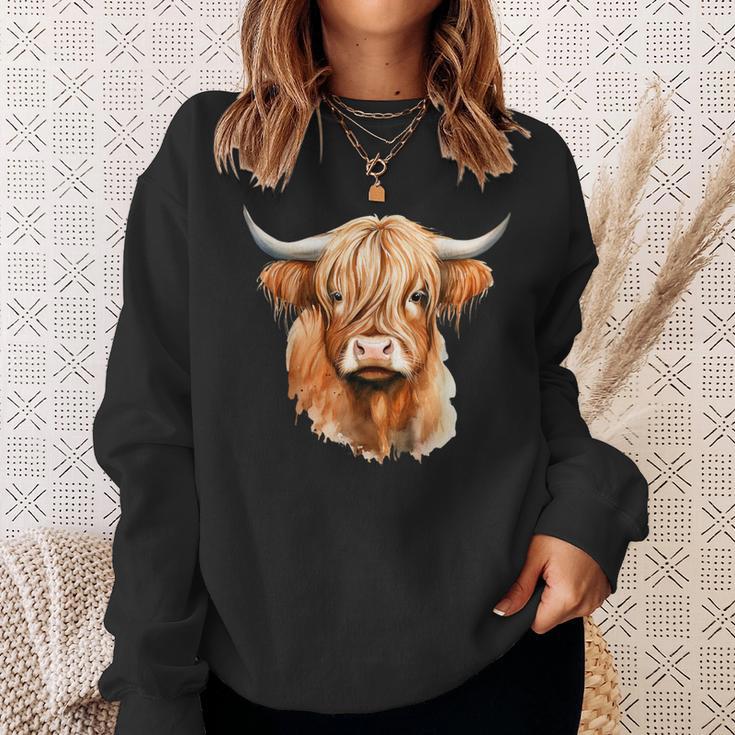 Cow Highland Cow Cow Costume Highland Cow Sweatshirt Geschenke für Sie