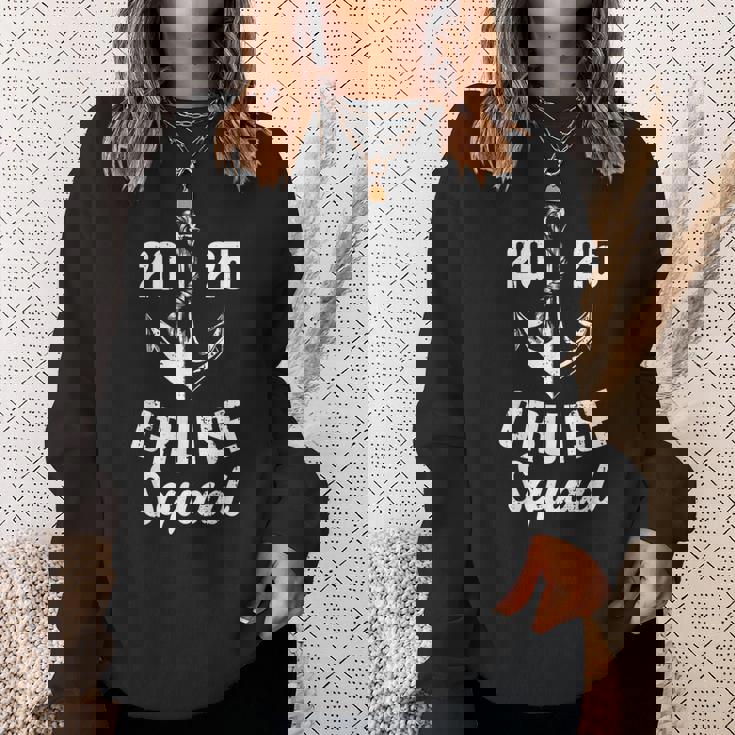 Cruise Squad 2025 With Anchor For Cruising Crew Sweatshirt Gifts for Her