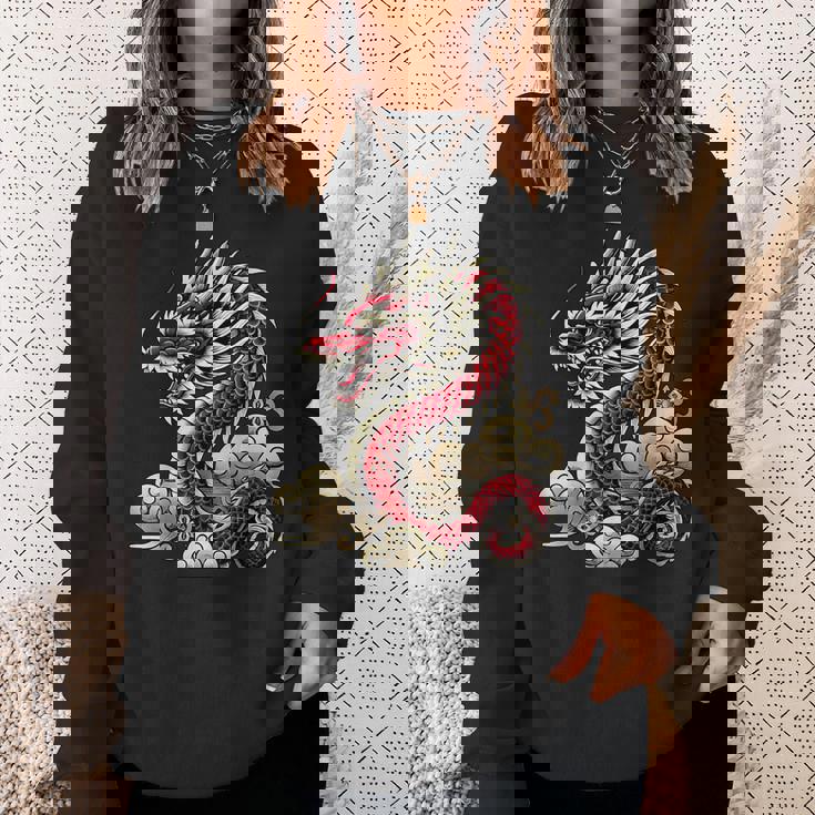 Culture Japonaise Dragon Asiatique Sweater e Cadeaux pour elle