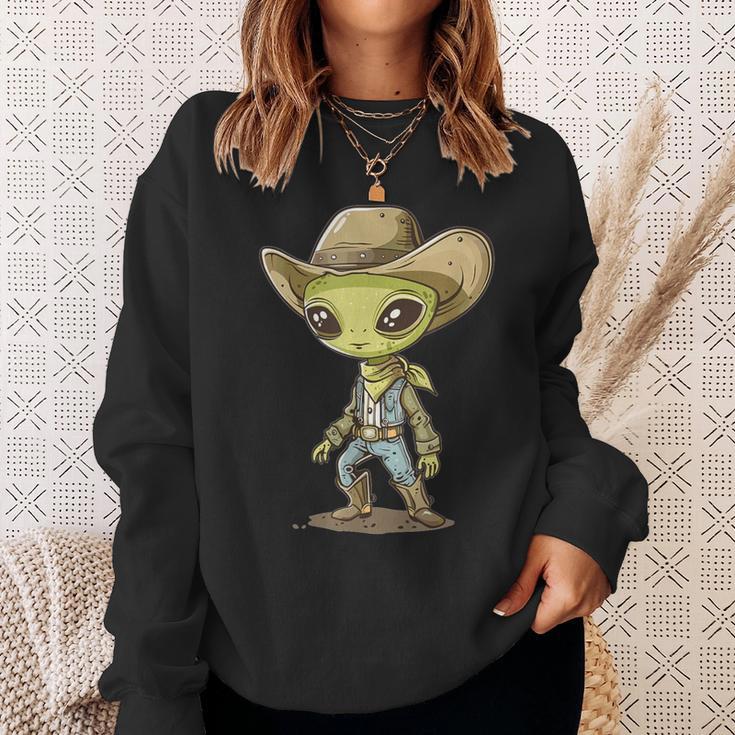 Cute Alien Cowboy Sweatshirt Geschenke für Sie