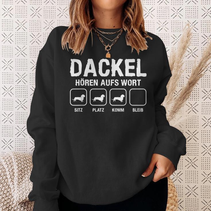 Dachshund Hören Aufs Wort Für Eine Dog Lovers S Sweatshirt Geschenke für Sie