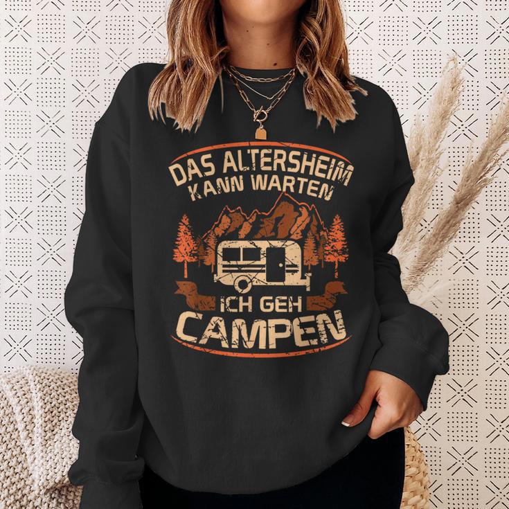 Das Altersheim Kann Waten Ich Geh Campen Grandpa Campen Campen Sweatshirt Geschenke für Sie