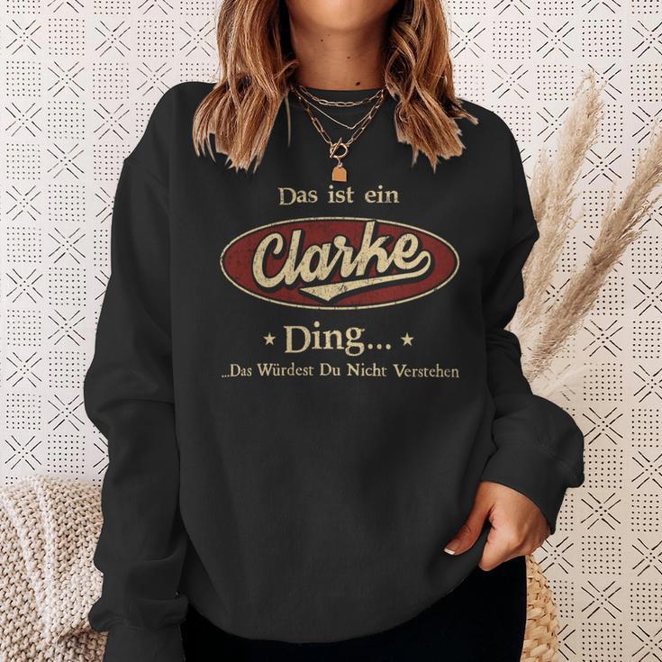 Das Ist Ein Clarke Ding Das Würdest Du Nicht Verstehen Clarke Name Sweatshirt Geschenke für Sie