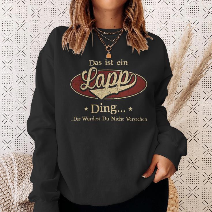 Das Ist Ein Lapp Ding Das Würdest Du Nicht Verstehen Lapp Name Sweatshirt Geschenke für Sie