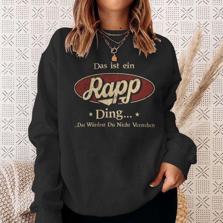 Das Ist Ein Rapp Ding Das Würdest Du Nicht Verstehen Rapp Name Sweatshirt Geschenke für Sie