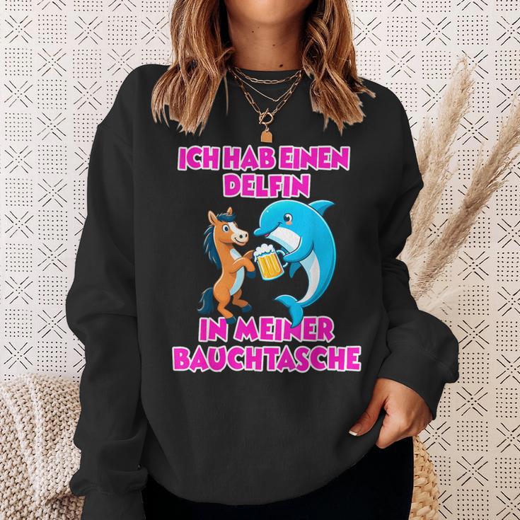 Delfin In Meiner Bauchtasche Party Outfit Summer Mallorca Sweatshirt Geschenke für Sie