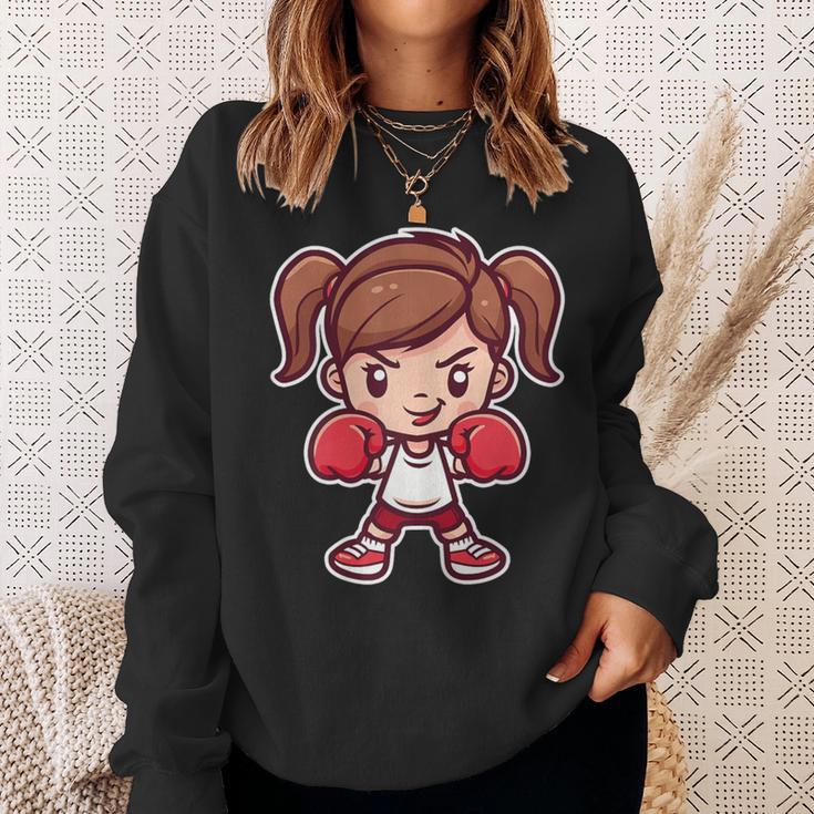 Dibujos Animados De Boxeo Para Niñas Camisa de entrenamiento Regalos para ella