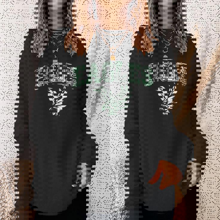Distressed Eagles Vintage Flying Eagles Fly Bird Sweatshirt Gifts for Her