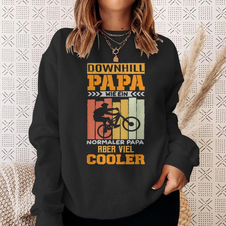 Downhill Papa Bicycle Bike Mtb Sweatshirt Geschenke für Sie