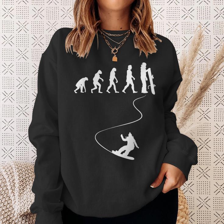 Drawn Simple Evolution Snowboard Sweatshirt Geschenke für Sie