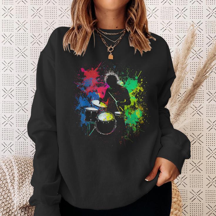 Drummer Musician Drummer For Drummers Sweatshirt Geschenke für Sie