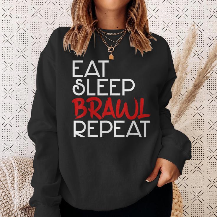 Eat Sleep Brawl Repeat Gamer Gamer Game Children's Star Sweatshirt Geschenke für Sie