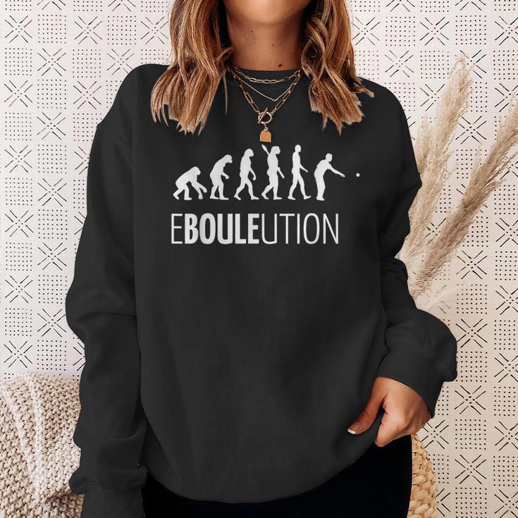 Ebouleution Evolution Boulspieler Idea Sweatshirt Geschenke für Sie