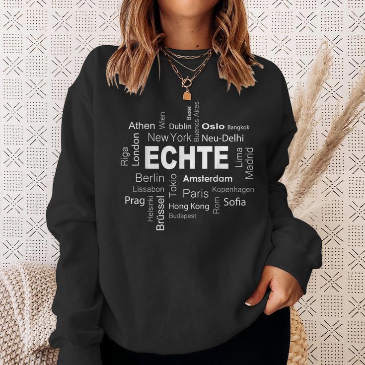 Echte Meine Hauptstadt Echte Meine Hauptstadt Sweatshirt Geschenke für Sie