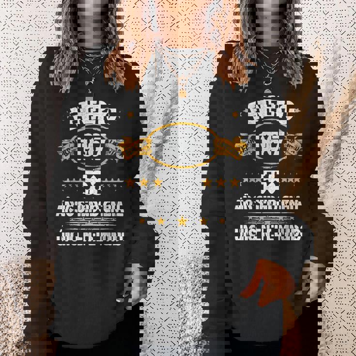 Enero 1967 58 Años Hombre Cumpleaños Regalo Enero 1967 Camisa de entrenamiento Regalos para ella