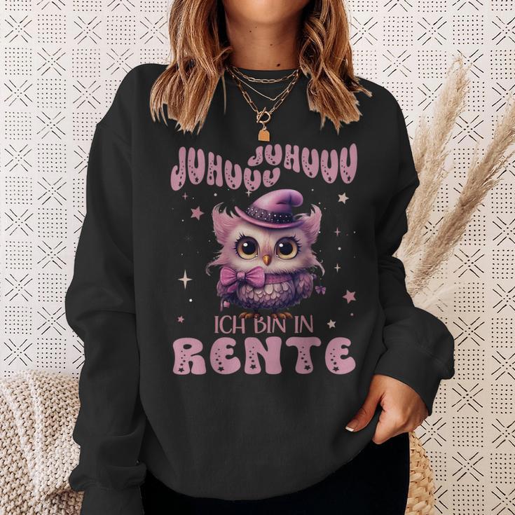 Eule Juhuuu Ich Bin In Rente Nachtteule Im Ruhestand Sweatshirt Geschenke für Sie