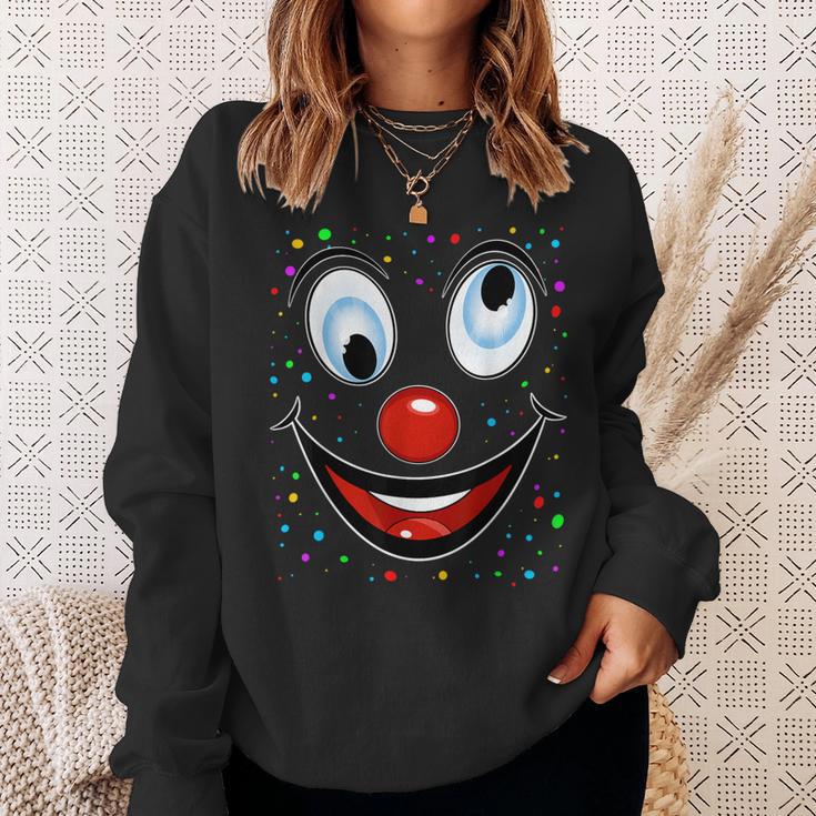 Fancy Dress Clown Face Outfit Clown Costume Carnival Sweatshirt Geschenke für Sie