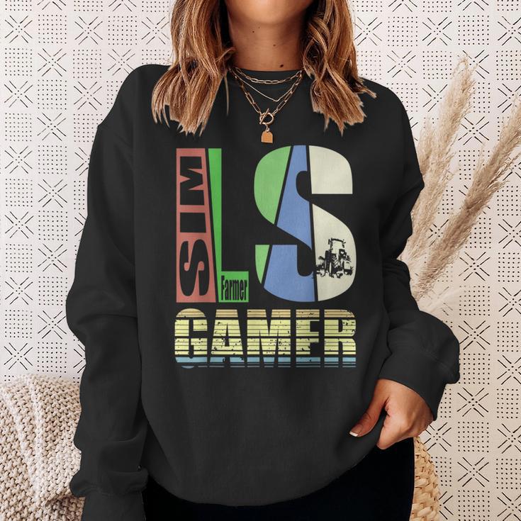 Farm Pc Simulator Tractor Driver Farmers S Sweatshirt Geschenke für Sie