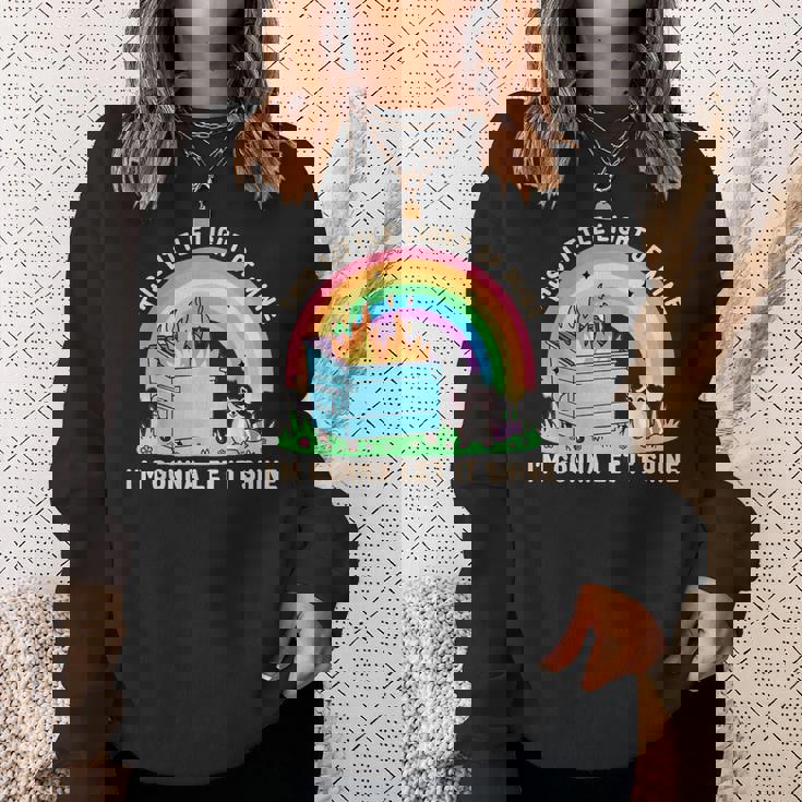 Feral Raccoon Meme Sweatshirt | Raccoons Team Trash | Fun Unisex Top Gifts for Her
