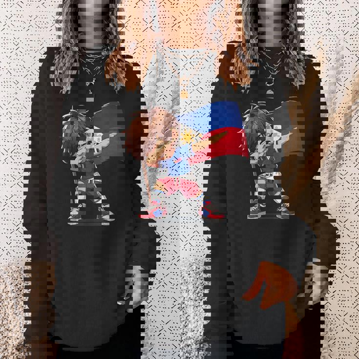 Filipino Dabbing Boy Philippines Flag Pinoy Boy Dab Sweatshirt Gifts for Her