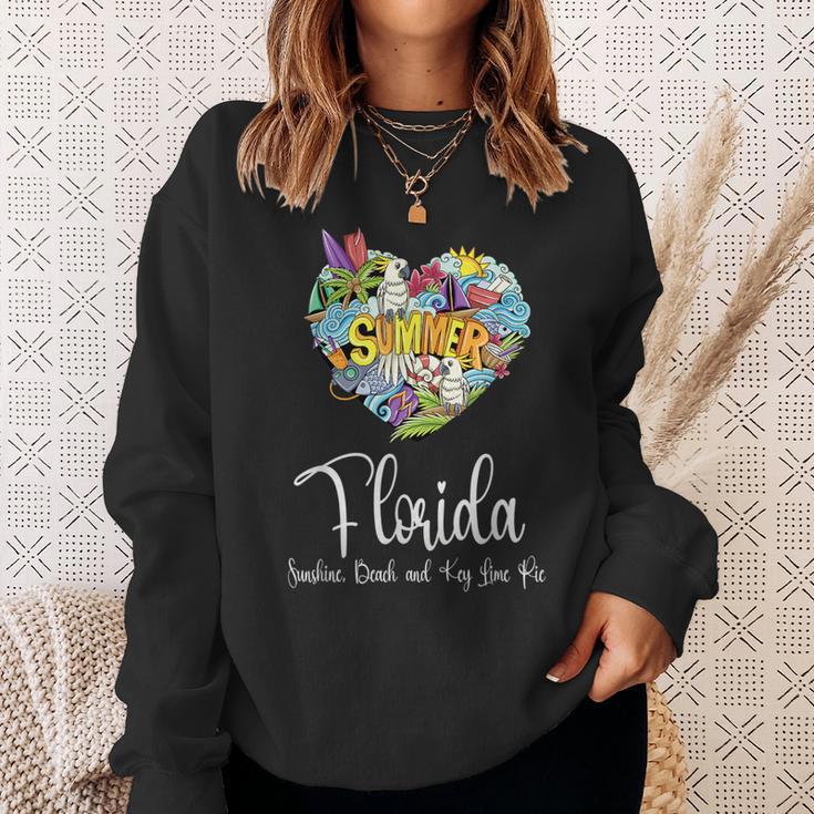 Florida Sunshine Beach And Key Lime Pie Florida Sweatshirt Geschenke für Sie