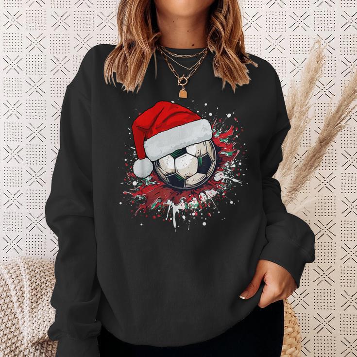 Football Santa Claus Christmas Xmas Sweatshirt Geschenke für Sie