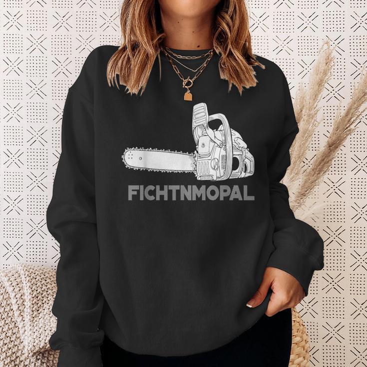 Förster Geschenke Chainsaw Fichtnmopal Mundart S Sweatshirt Geschenke für Sie