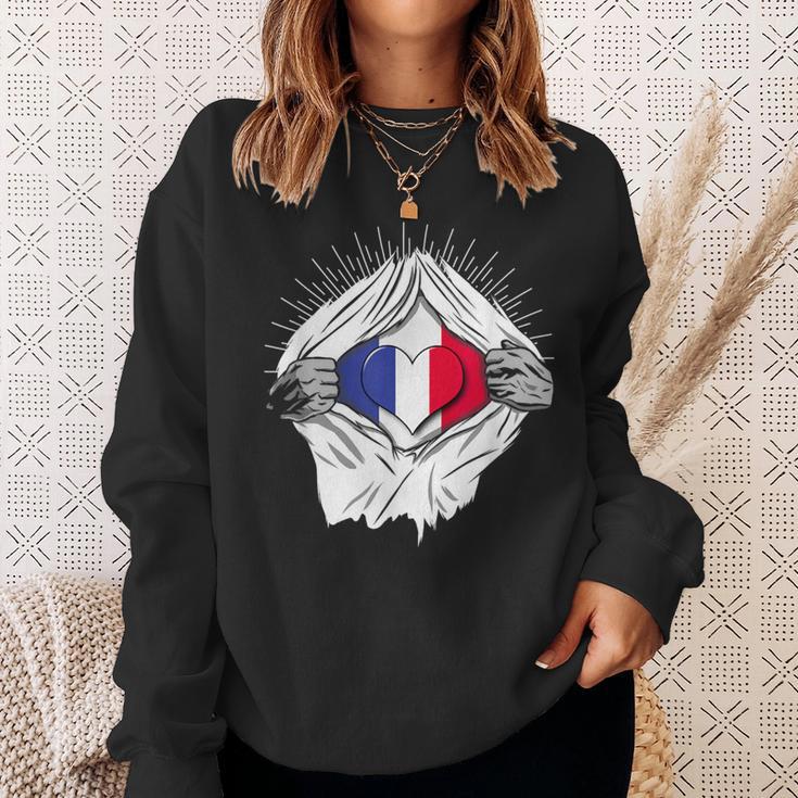 French Flag Home France Sweatshirt Geschenke für Sie