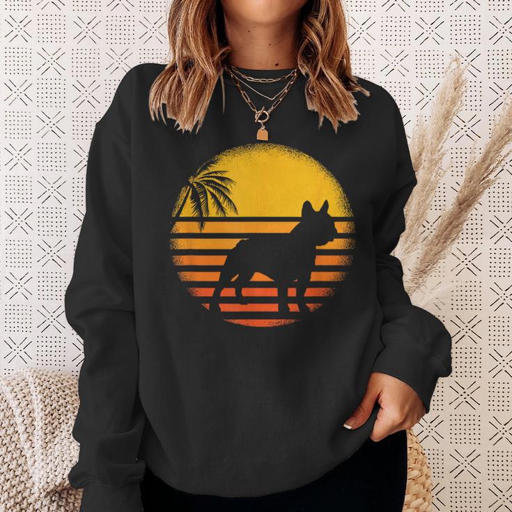 Frenchie Bully Retro French Bulldog Sweatshirt Geschenke für Sie