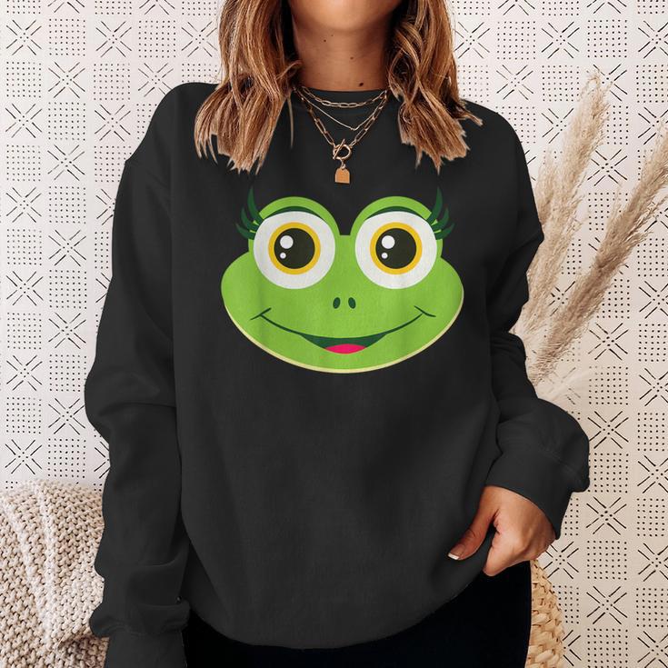 Frog Face Costume For Carnival And Fancy Dress Sweatshirt Geschenke für Sie