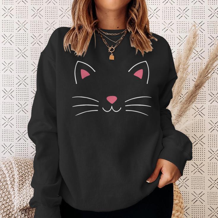 Cat Face Costume For Carnival And Fancy Dress Sweatshirt Geschenke für Sie