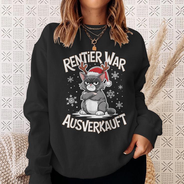 Christmas Cat Reindeer Was Out Sold Out Sweatshirt Geschenke für Sie