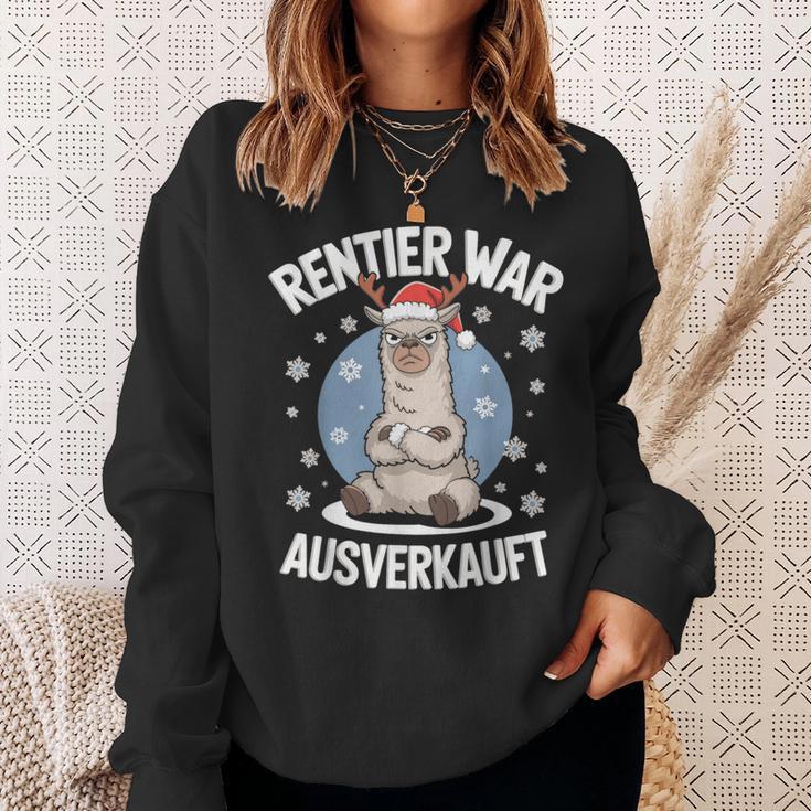 Christmas Lama Reindeer Was Out Sold Out Sweatshirt Geschenke für Sie