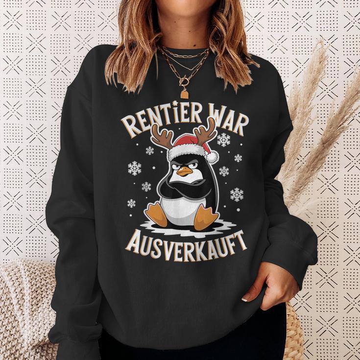 Christmas Penguin Reindeer Was Out Sold Out Sweatshirt Geschenke für Sie